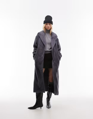 Topshop Tall chuck on coat in grey | ASOS | ASOS (Global)