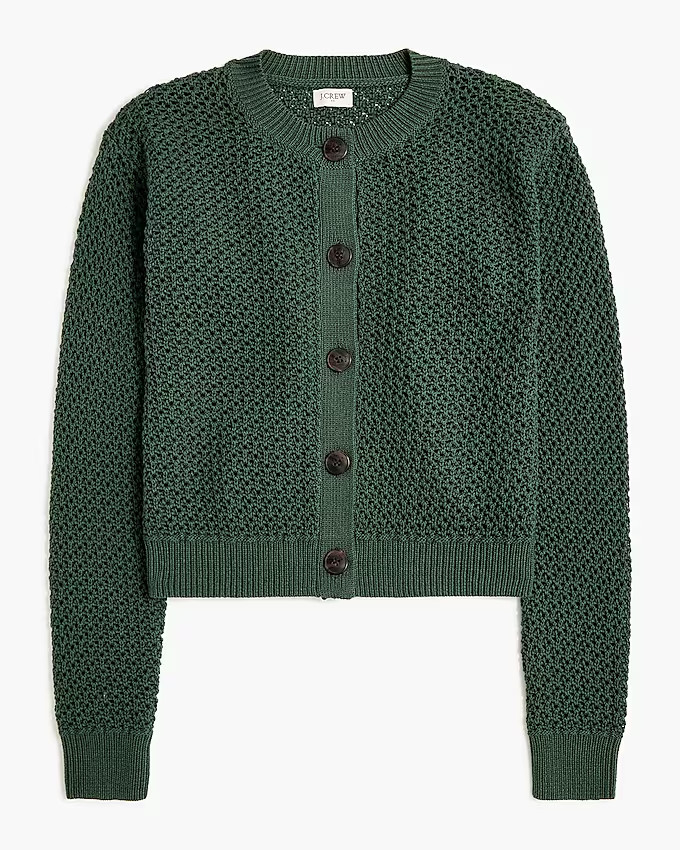 Crochet cardigan sweater | J.Crew Factory
