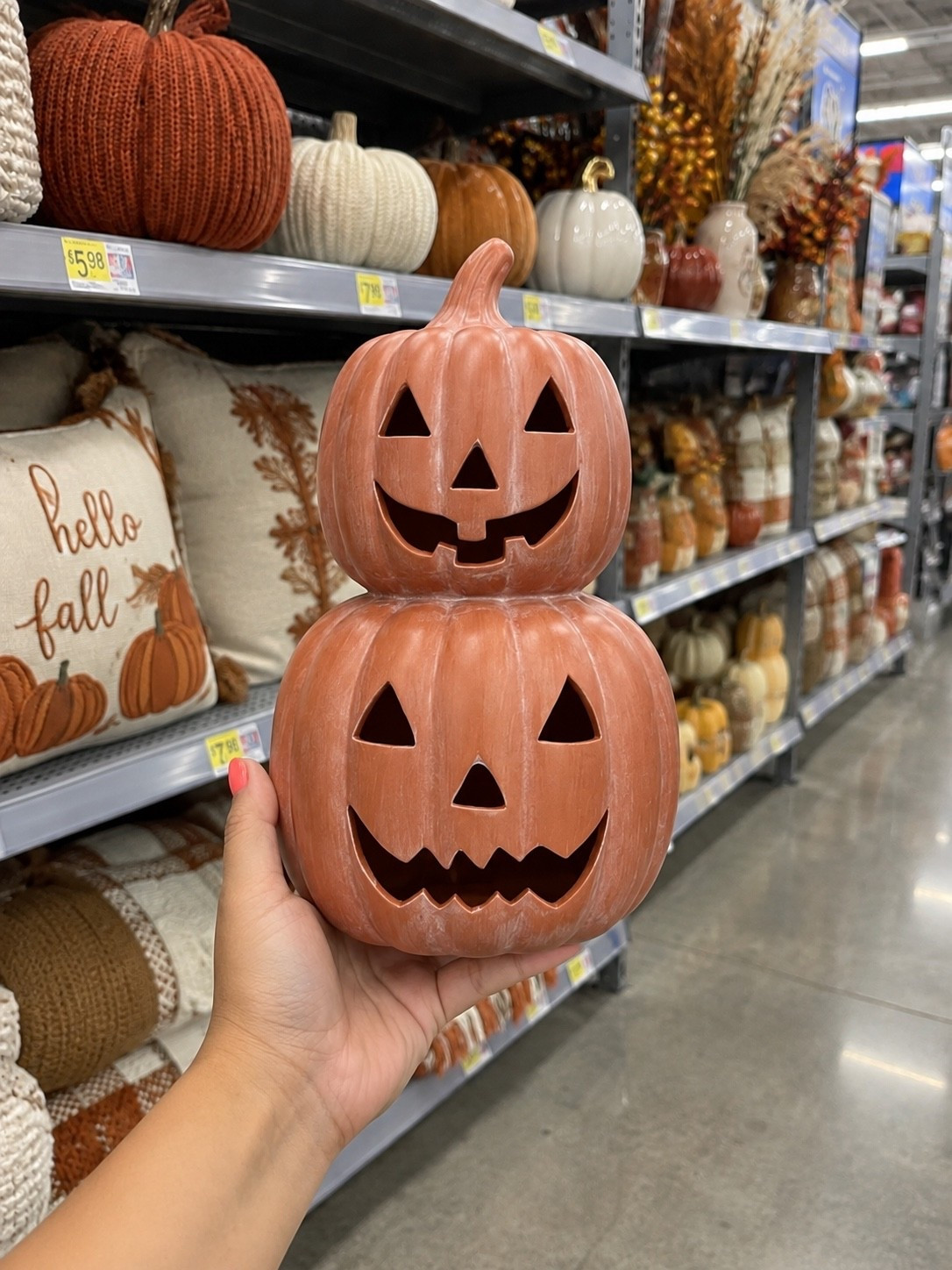 Terracotta style stacked jack-o-lanterns from Walmart! So cute and festive for Halloween!

#LTKSeasonal #LTKHome