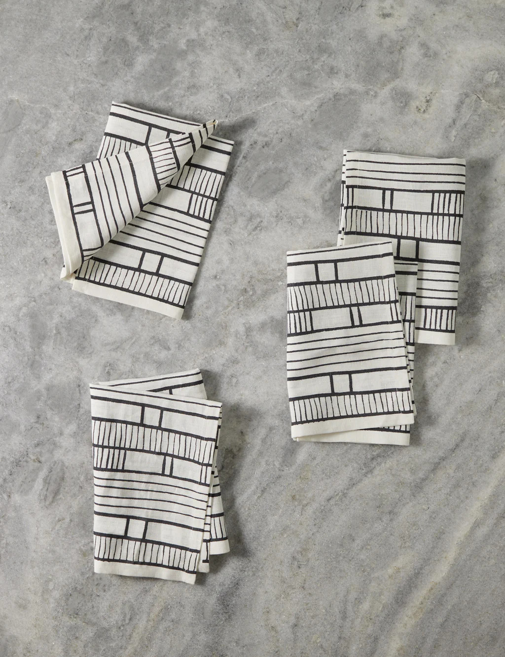 Sector Linen Napkins (Set of 4) by Hadiya Williams | Lulu and Georgia 