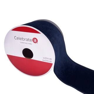 3.5" x 25ft. Velvet Wired Ribbon by Celebrate It® Christmas | Michaels Stores