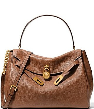 Michael Kors Hamilton Large Top Handle Slouchy Satchel Bag - Luggage | Dillard's