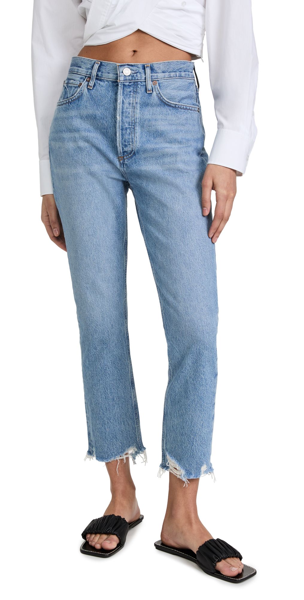 AGOLDE Riley Crop Jeans | SHOPBOP | Shopbop