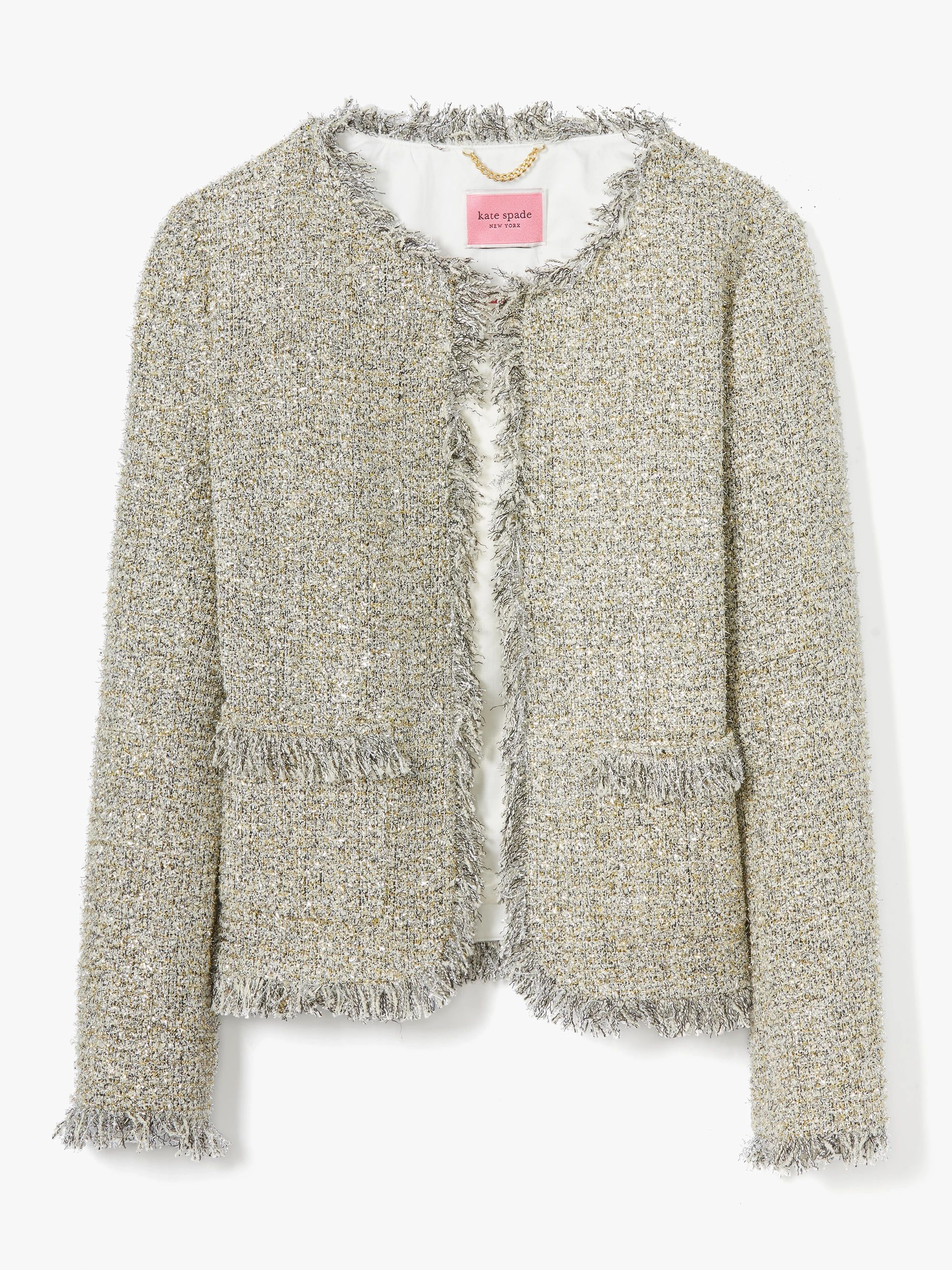 metallic tweed jacket | Kate Spade (US)