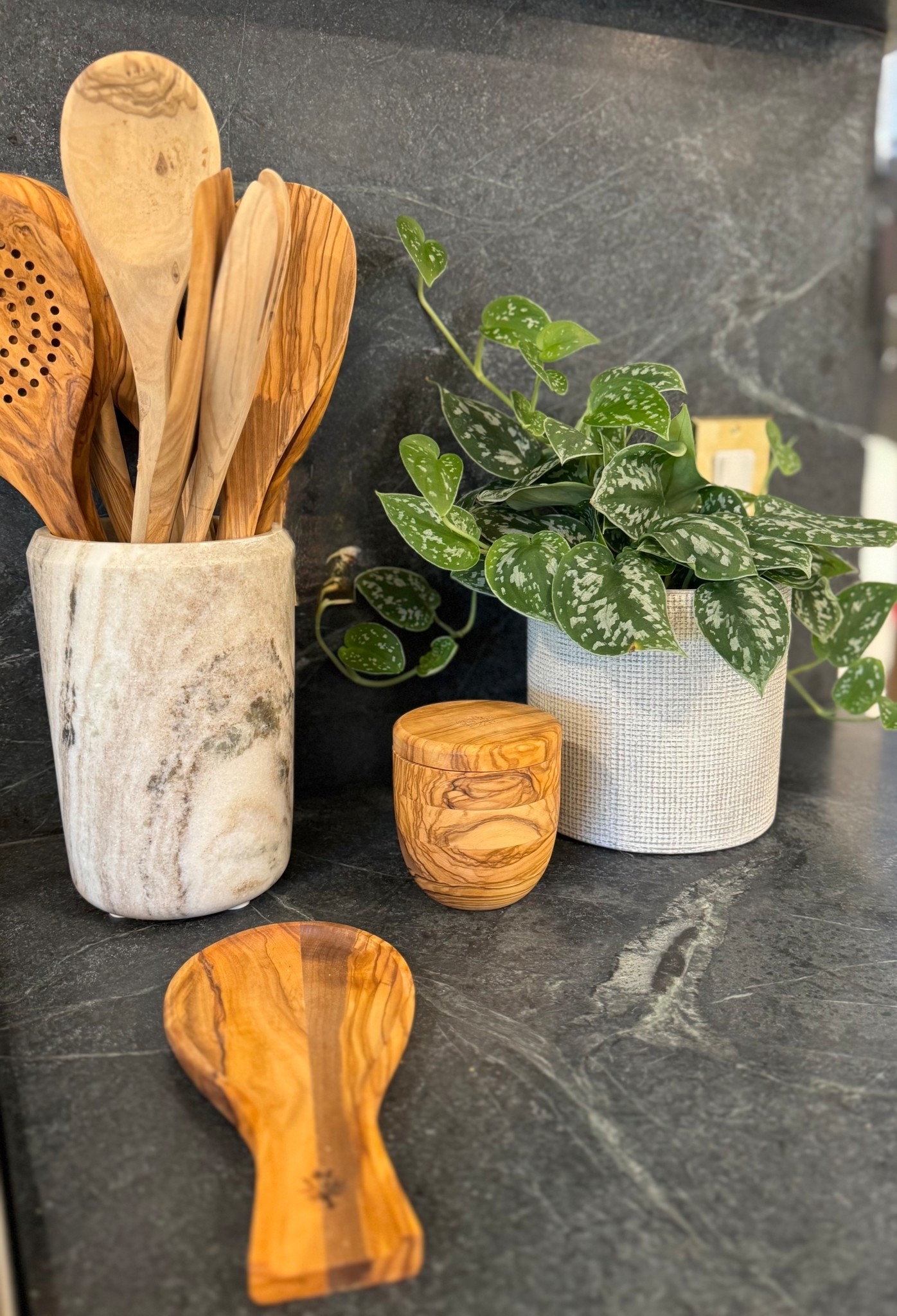 I LOVE these olive wood kitchen accessories so much. They are super affordable and they aren’t toxic like plastic ones. They elevate the space so much and are from WALMART! 

#LTKfoodie #LTKdayinmylife #LTKHome