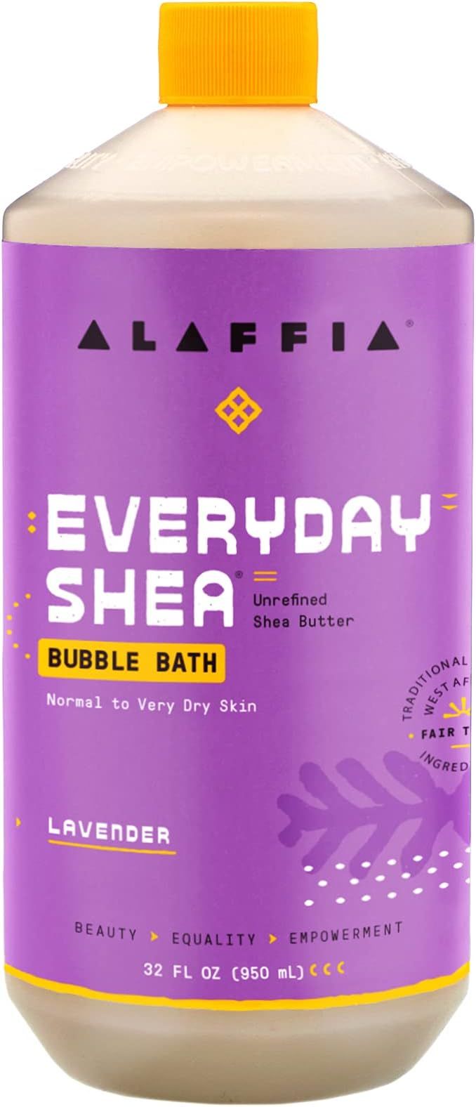 Alaffia Everyday Shea Bubble Bath, Soothing Support for Deep Relaxation and Soft Moisturized Skin... | Amazon (US)