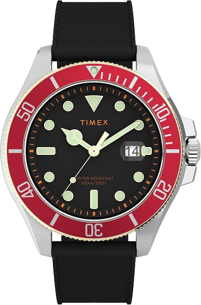 Timex Men's Harborside Coast 43mm Watch with Silver-Tone Case & Stainless Steel Bracelet | Amazon (US)