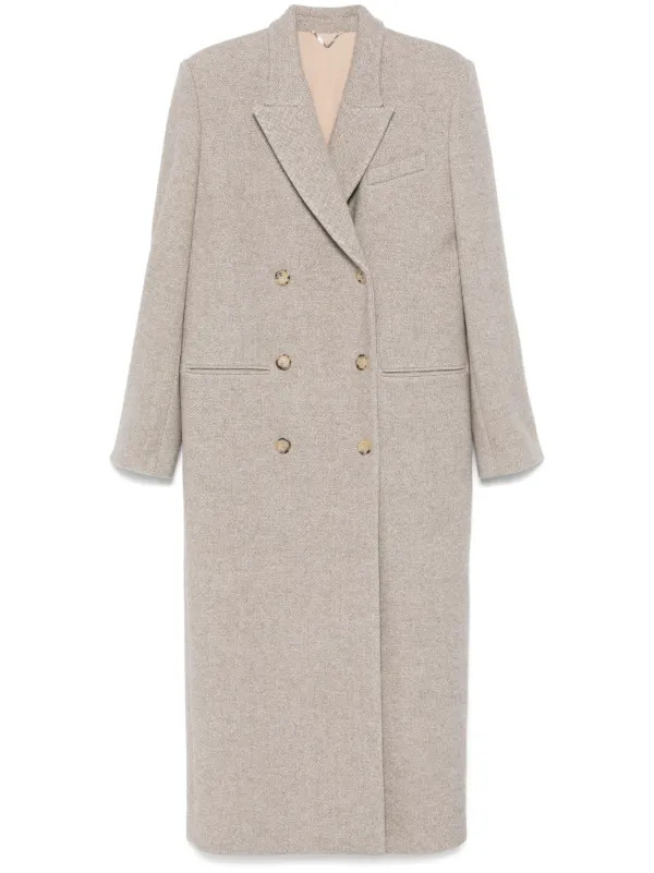 Magda Butrym double-breasted Coat | Neutrals | FARFETCH SK | Farfetch Global