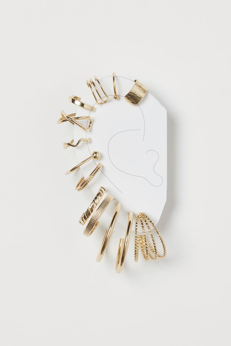 Earrings and Ear Cuffs - Gold-colored - Ladies | H&M US | H&M (US)
