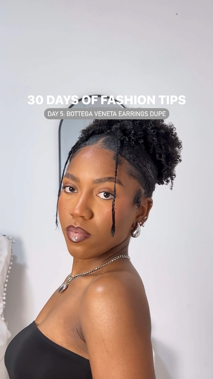 30 days of fashion tips. Day 5: bottega veneta earrings dupe. 

amazon jewelry. amazon earrings. silver earrings. silver accessories. chunky earrings. chunky jewelry. drop earring. drop jewelry. bottega veneta drop earrings. statement earrings. statement jewelry. 

#LTKstyletip #LTKunder50 #LTKFind