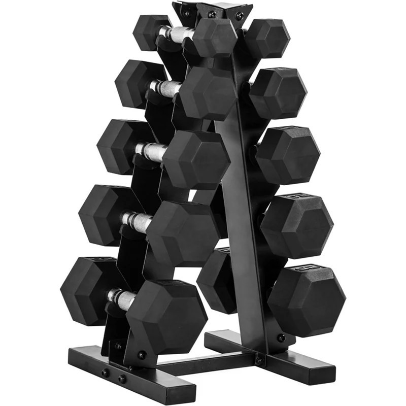 CAP Barbell 150 lb Rubber Hex Dumbbell Weight Set | Academy Sports + Outdoors