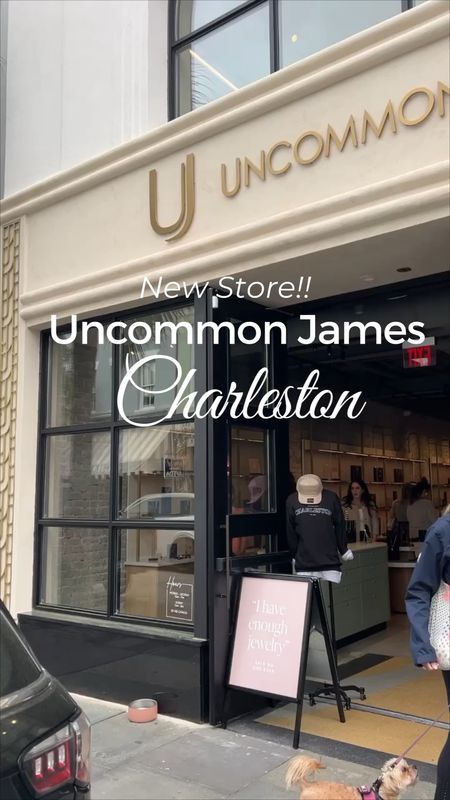 Welcome to Charleston @uncommonjames! Schooled @chrismaxeyproperties yesterday afternoon on everything @kristincavallari (he won’t admit it, but he watched Laguna Beach with me), and jewelry trends at the most aesthetic boutique on King Street. The staff was so friendly and I really enjoyed learning more about the Charleston flagship store and the plans for creating a more of an “experience” for shoppers. Can’t wait until the second floor space and deck open up! And what I love is that they encourage shoppers to take photos anywhere in the store! Cannot wait to shop there with my daughter! 
Also, check out the palm tree charms and earrings made for the Charleston store opening! 

#LTKstyletip #LTKU #LTKfindsunder50