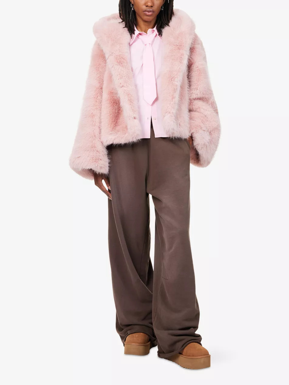 Mara Hooded Faux-Fur Coat | Selfridges