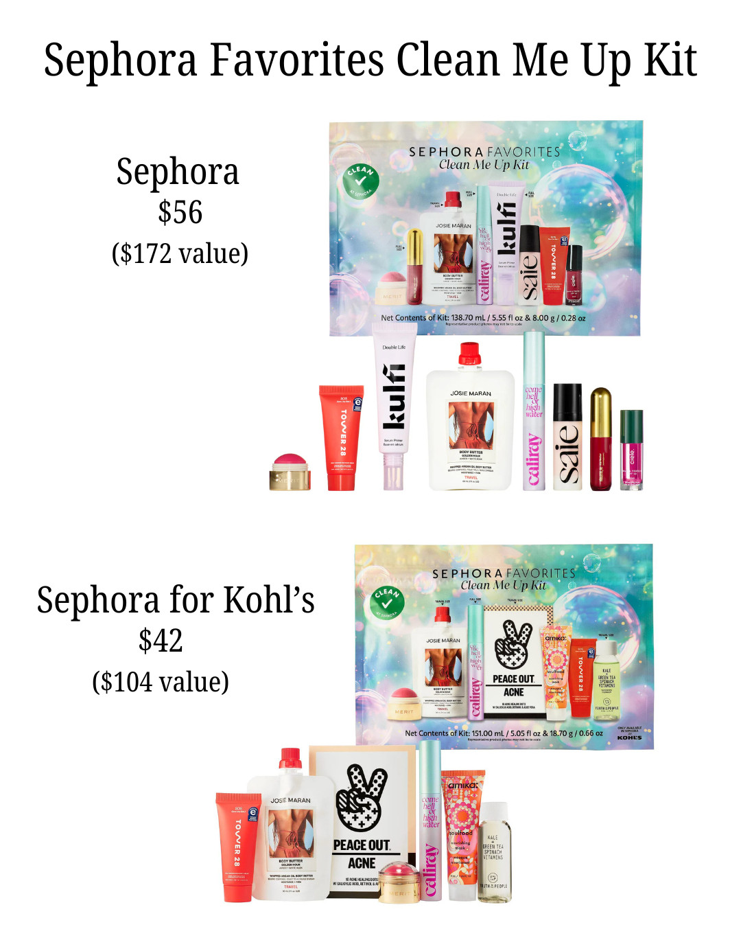 Sephora Favorites Clean Me Up Kit - Sephora for Sephora for Kohl's  

 #LTKSeasonal #LTKBeauty