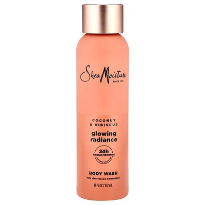 SheaMoisture, Glowing Radiance Body Wash, Coconut & Hibiscus, 18 fl oz (532 ml) | iHerb