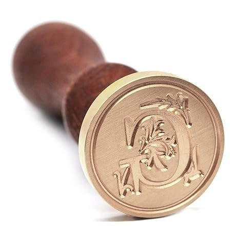 Medieval Initial Alphabet Wax Seal Stamp, Brass Head Wooden Handle, for Thanksgiving Card/Envelop... | Amazon (US)