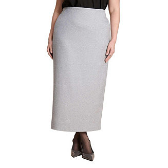 Women's Heathered Column Maxi Skirt | Macy's
