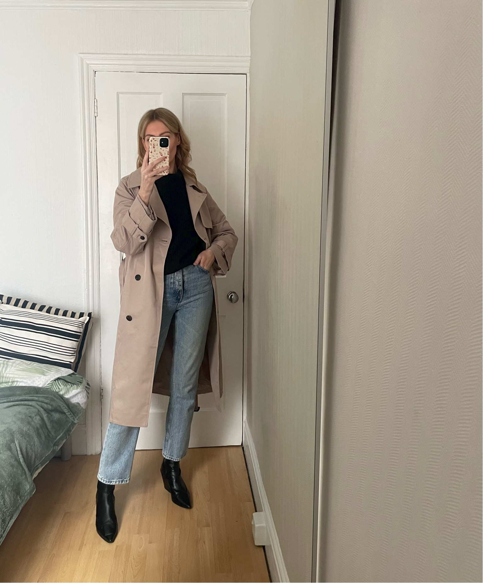 Wearing a size small in this H&M trench coat 

#LTKSeasonal #LTKeurope #LTKstyletip