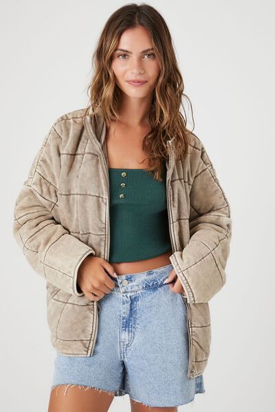 Quilted Zip-Up Jacket | Forever 21 (US)