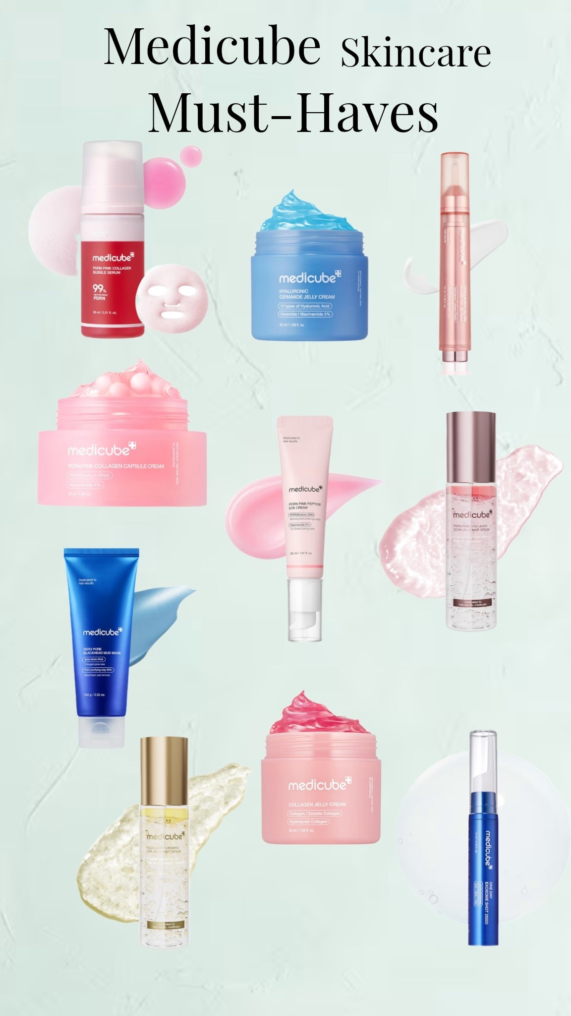 Skincare must haves from medicube.

#LTKmorningroutine #LTKBeauty #LTKselfcare