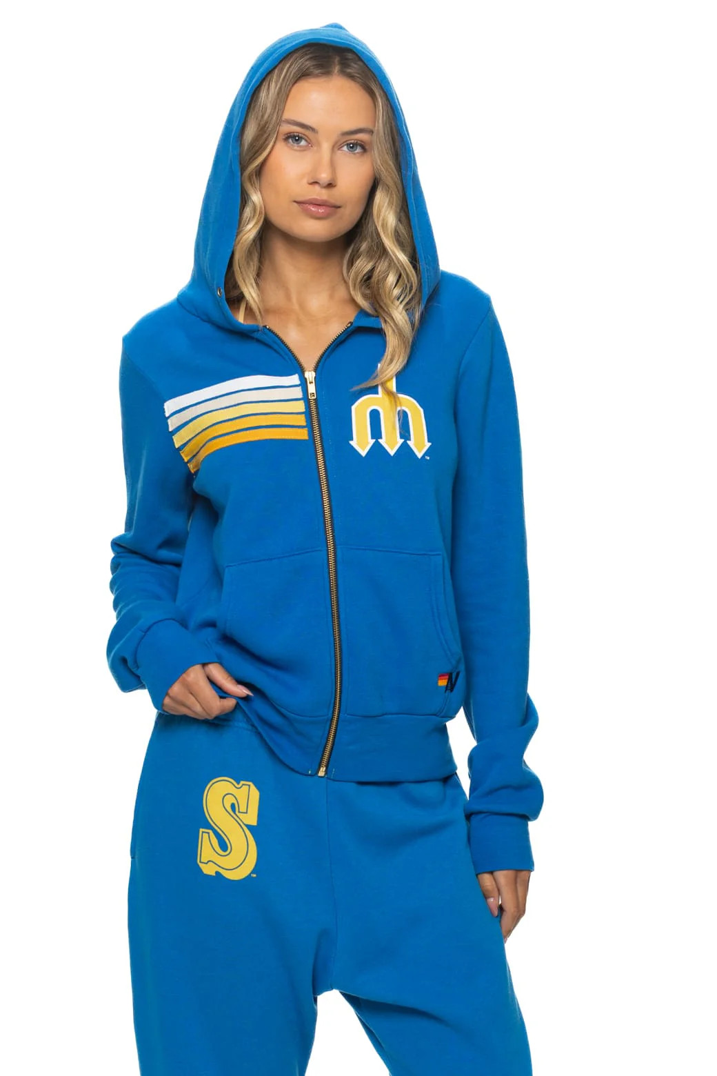 SEATTLE MARINERS 2026 ZIP HOODIE - ADVENTURE BLUE | Aviator Nation