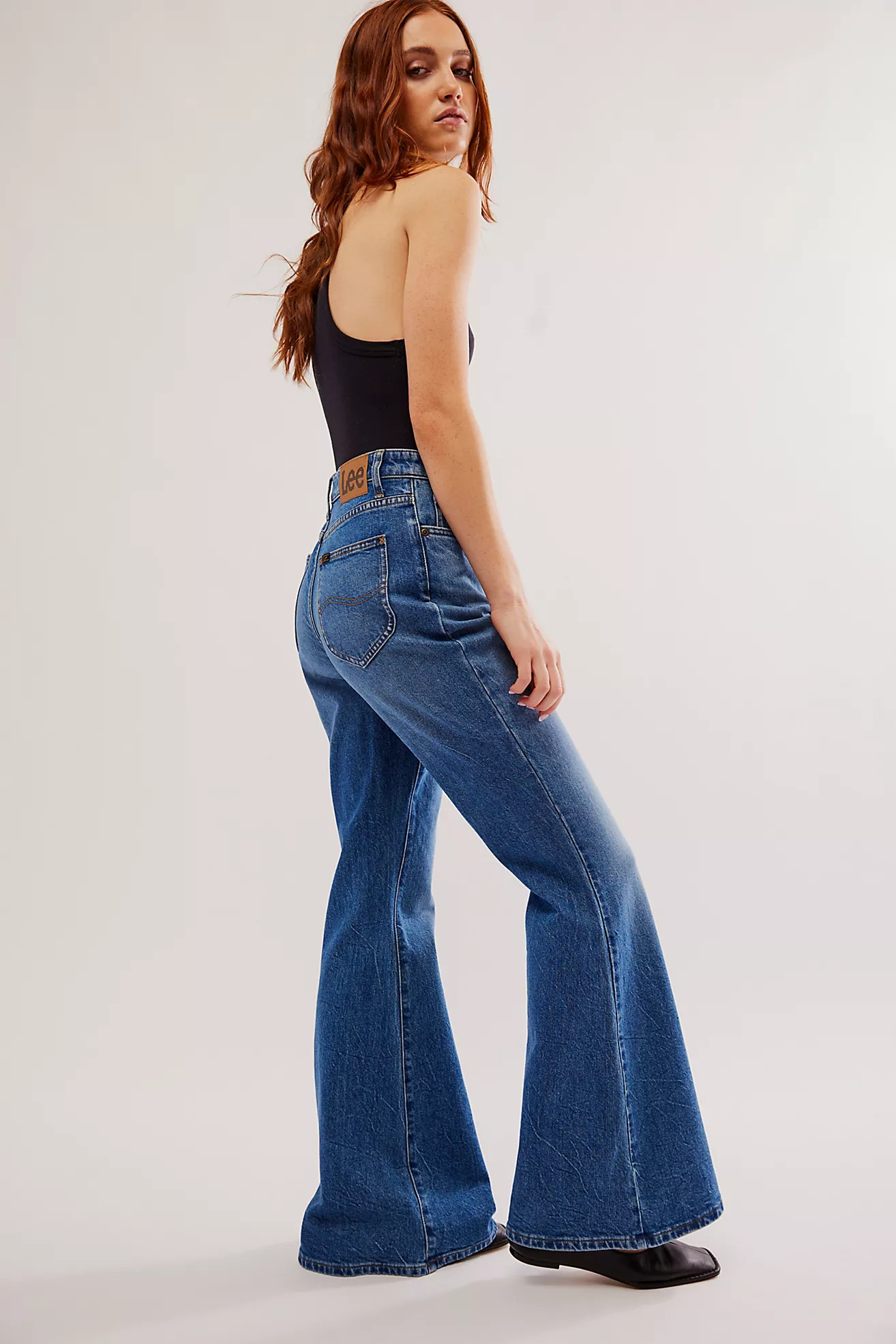 Lee High-Rise Flare Jeans | Free People (Global - UK&FR Excluded)