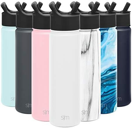 Simple Modern Water Bottle with Straw Lid Vacuum Insulated Stainless Steel Metal Thermos Bottles ... | Amazon (US)
