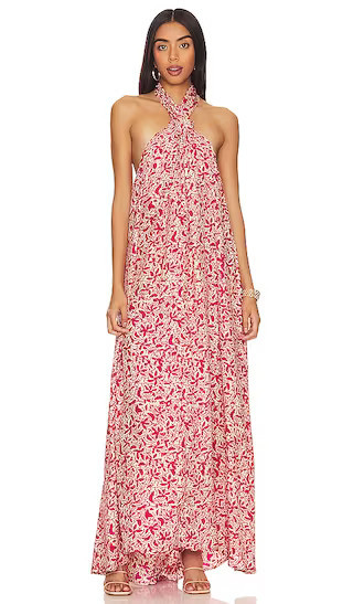 Astrid Maxi Dress in Gloriosa Print Flamingo Red Floral Dress Floral Gown Floral Wedding Guest Dress | Revolve Clothing (Global)