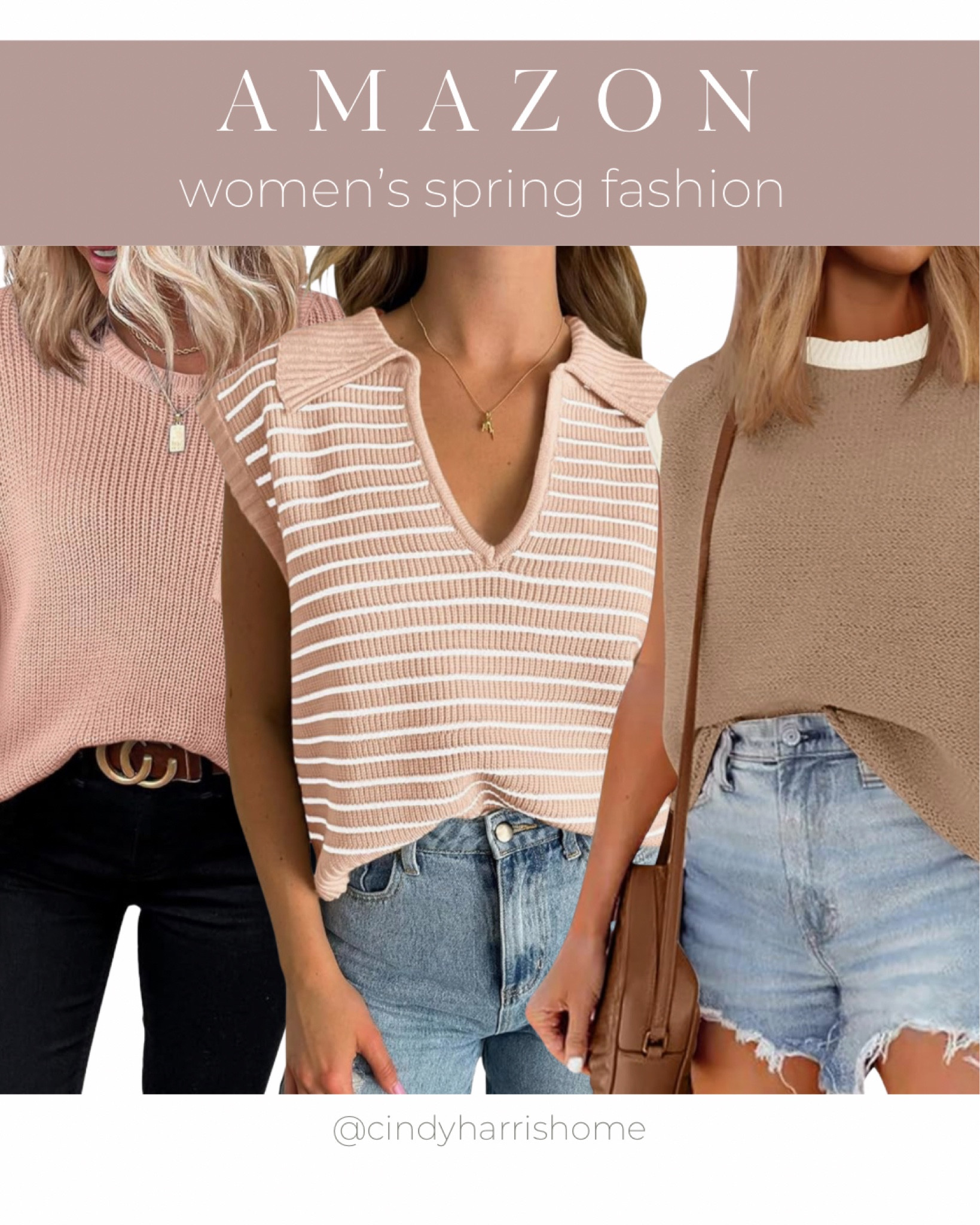 Short sleeved sweaters make for  perfect spring weather tops! 

#LTKSeasonal