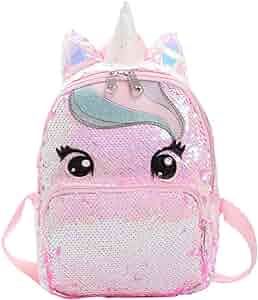 EDPD -Beautiful Sequin Unicorn Backpack for girls, for School or Kindergarten, or any other occas... | Amazon (US)