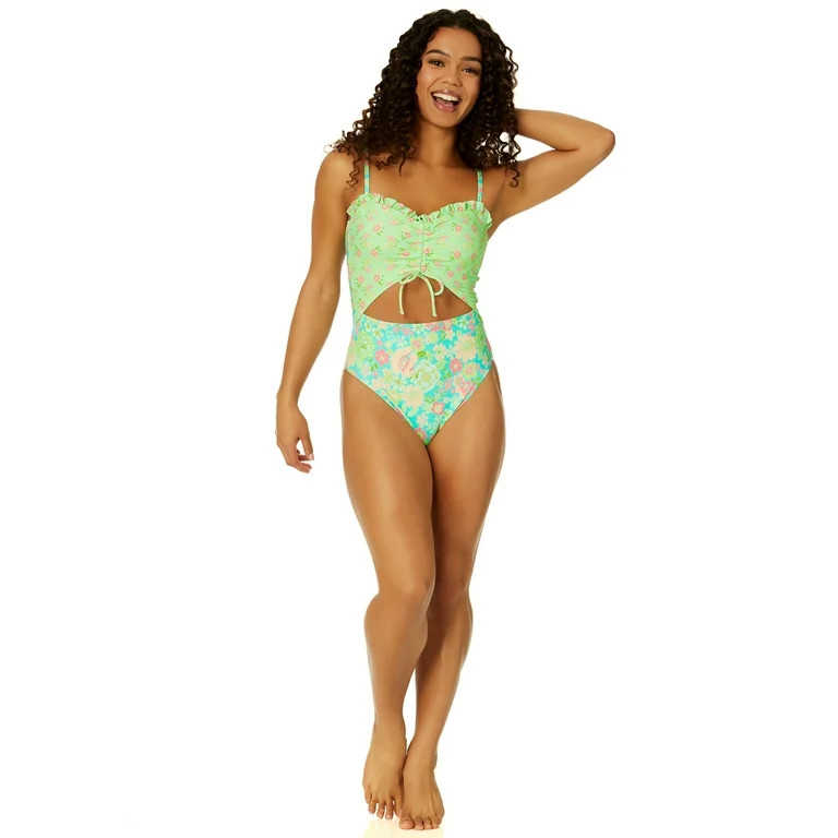 Celebrity Pink Juniors Boho Meadow One Piece Swimsuit, Sizes S-XXL | Walmart (US)