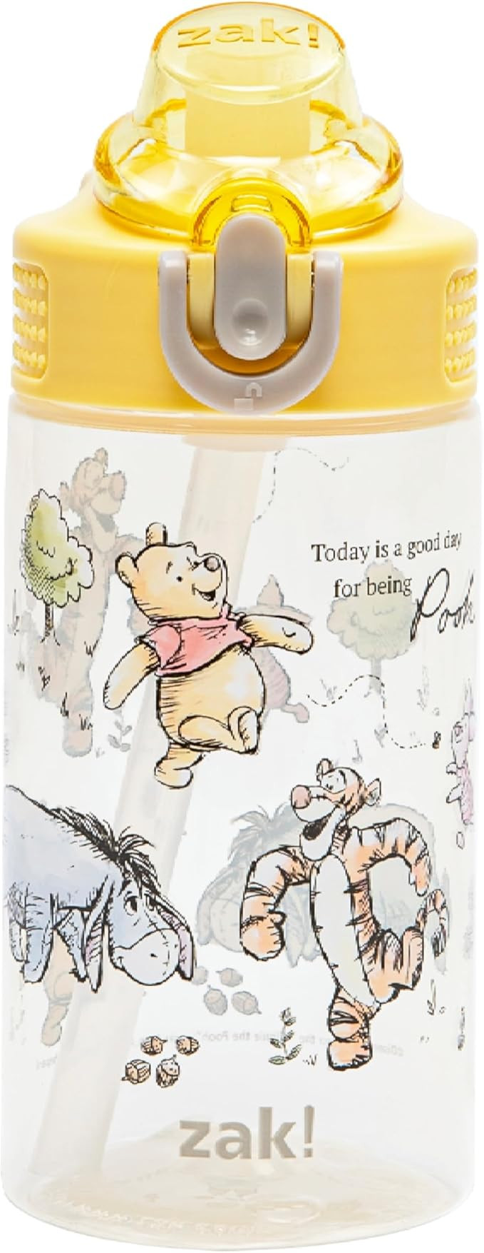 Zak Designs Disney Winnie the Pooh Sage Kids Water Bottle For School or Travel, 16oz Durable Plas... | Amazon (US)