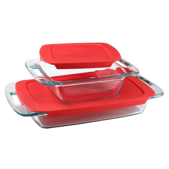 Pyrex Easy Grab 4-piece Bakeware Set | Walmart (US)