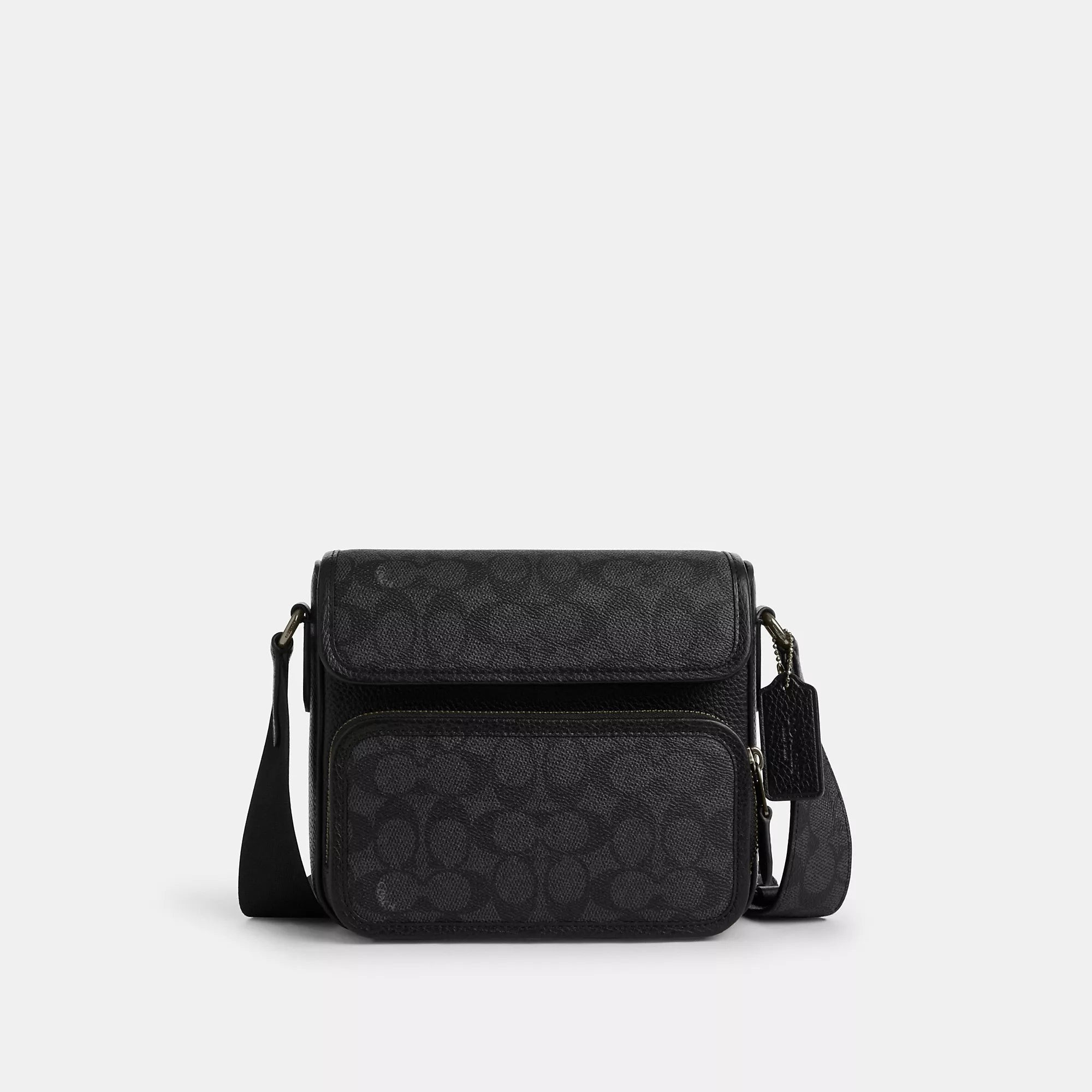 Coach Outlet Sullivan Flap Crossbody Bag In Signature Canvas | Shop Simon
