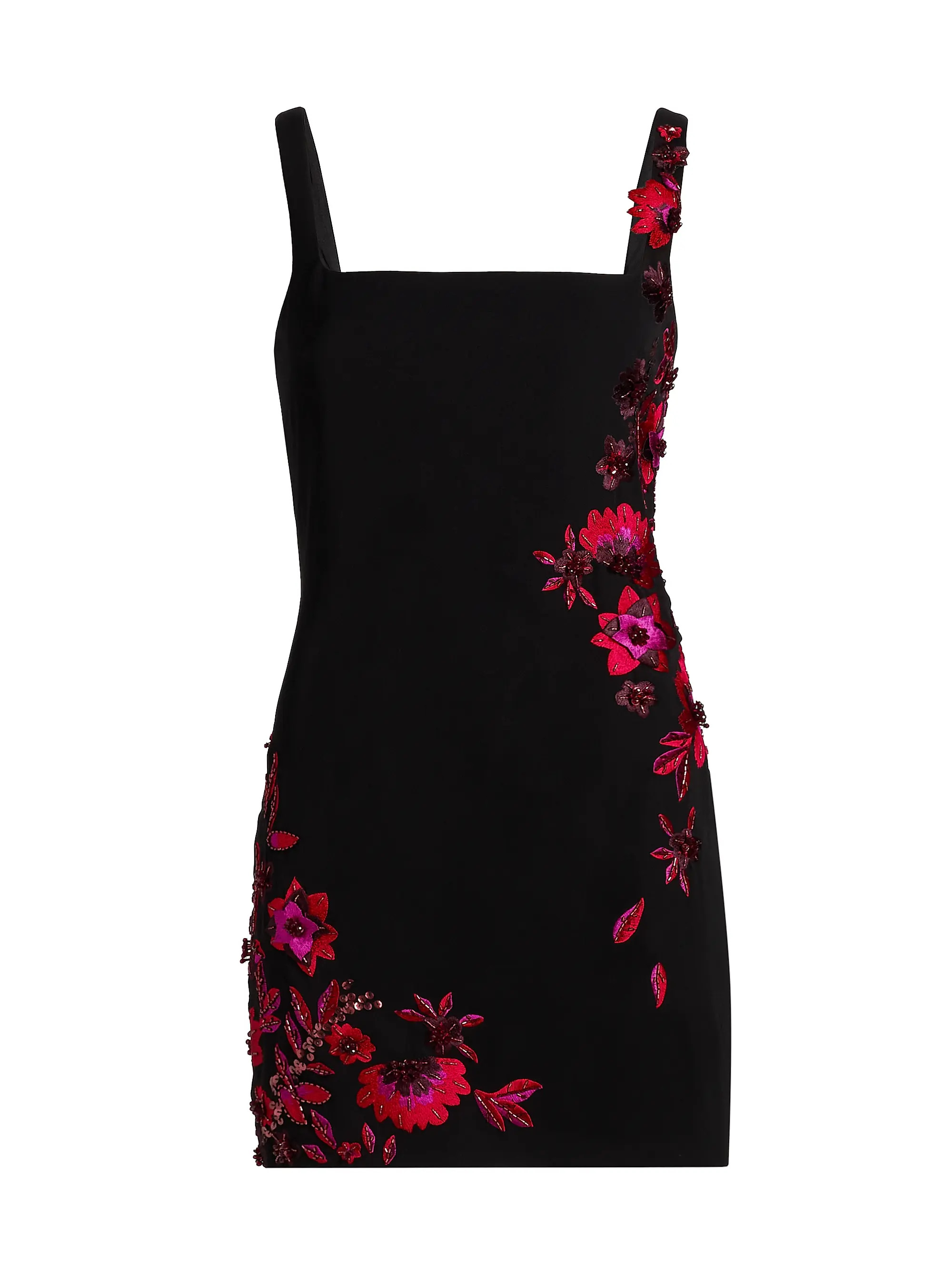 Tina Floral Appliqué Minidress | Saks Fifth Avenue