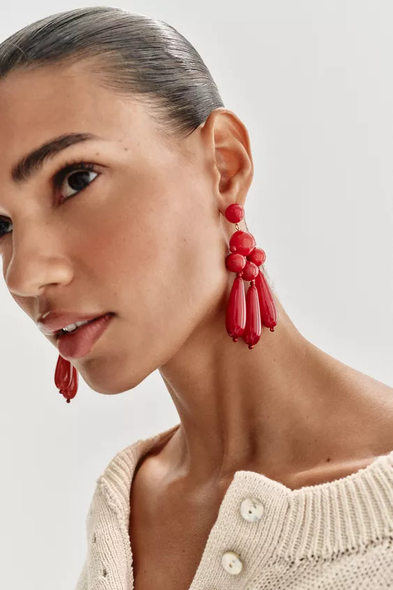 MULTI-PIECE BUTTON EARRINGS | Zara US