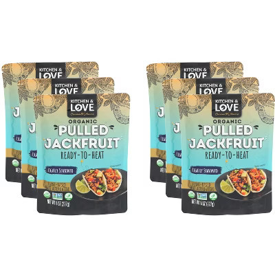 Kitchen and Love Meal Jackfruit Lightly Seasoned - Pack of 6 - 8 oz | Target