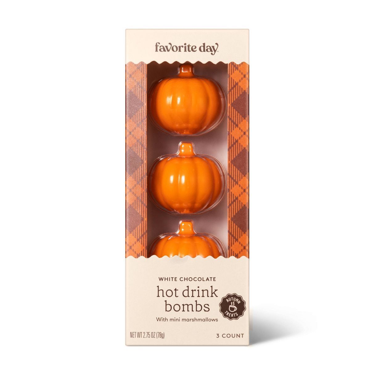 Harvest White Chocolate Hot Drink Bombs - 2.75oz/3ct - Favorite Day™ | Target
