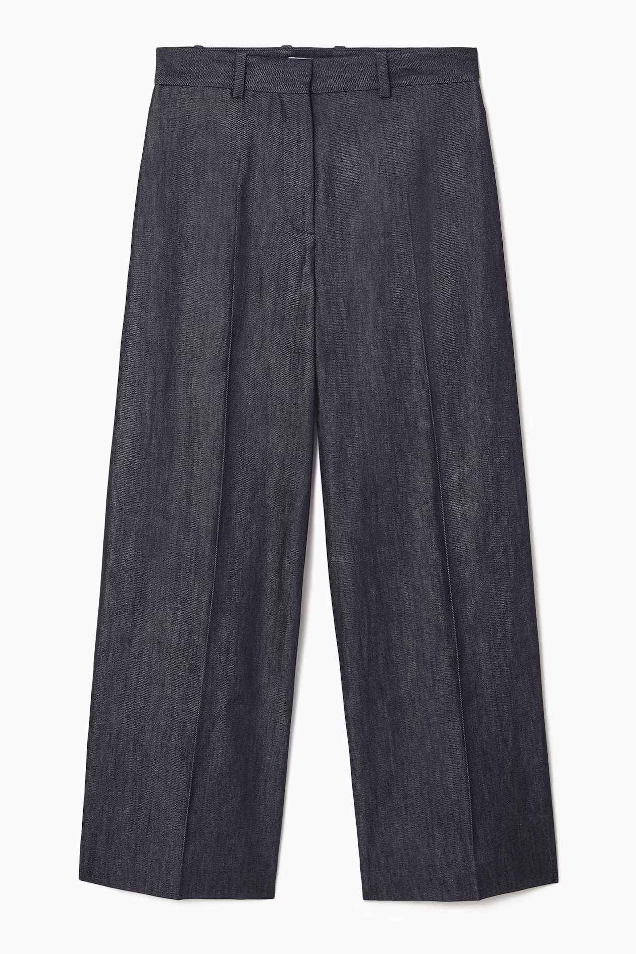 TAILORED WIDE-LEG DENIM TROUSERS - INDIGO | COS (EU)