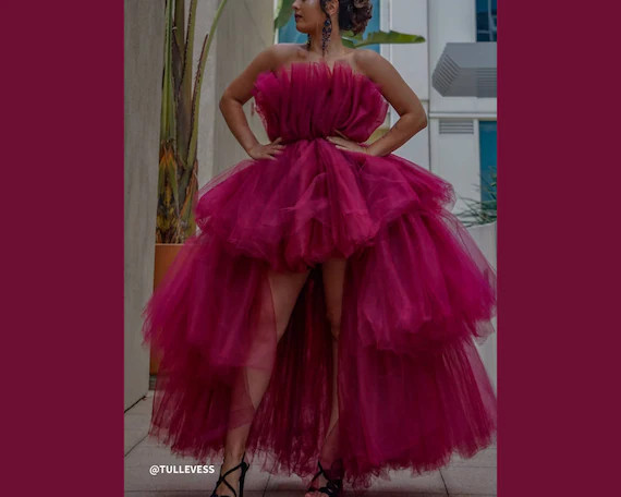 VERONICA Tulle Dress / Red/ Long/ Valentines Day / Wedding / | Etsy | Etsy (US)