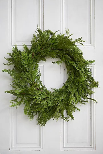 Faux Cedar Wreath | Anthropologie (US)