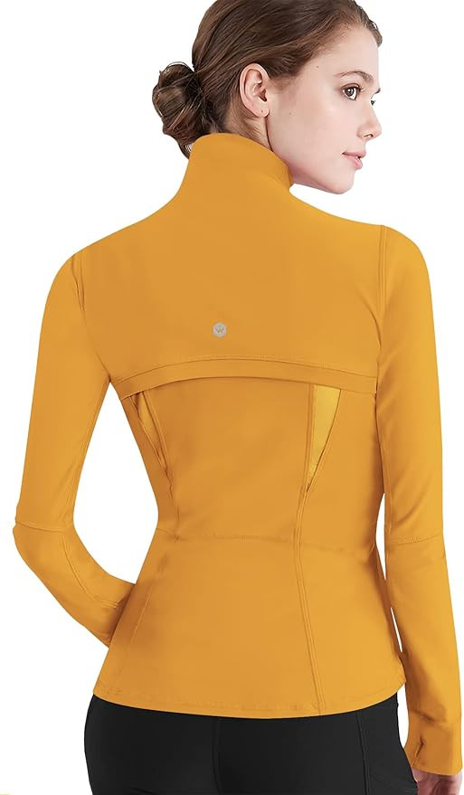Lock and Love Women's Full Zip-up Yoga Workout Running Track Jacket with Thumb Holes | Amazon (US)