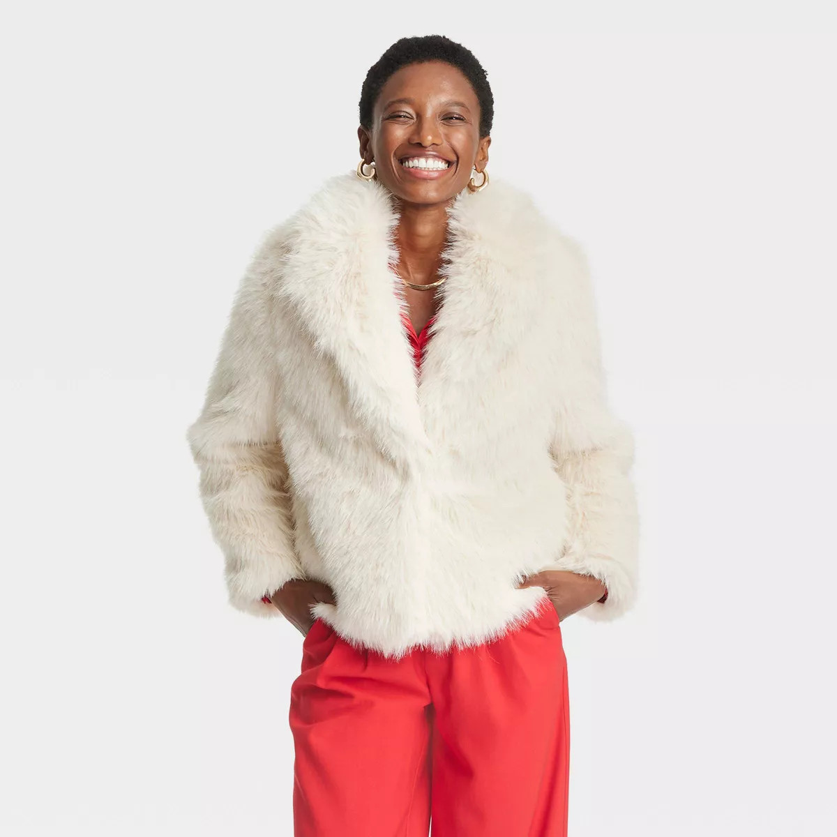 Women's Faux Fur Jacket - A New Day™ | Target