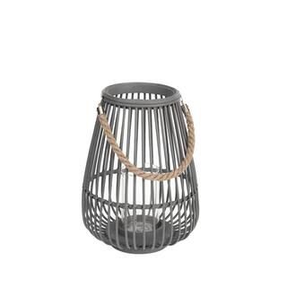 14.9 in. Wood and Metal Outdoor Patio Lantern | The Home Depot