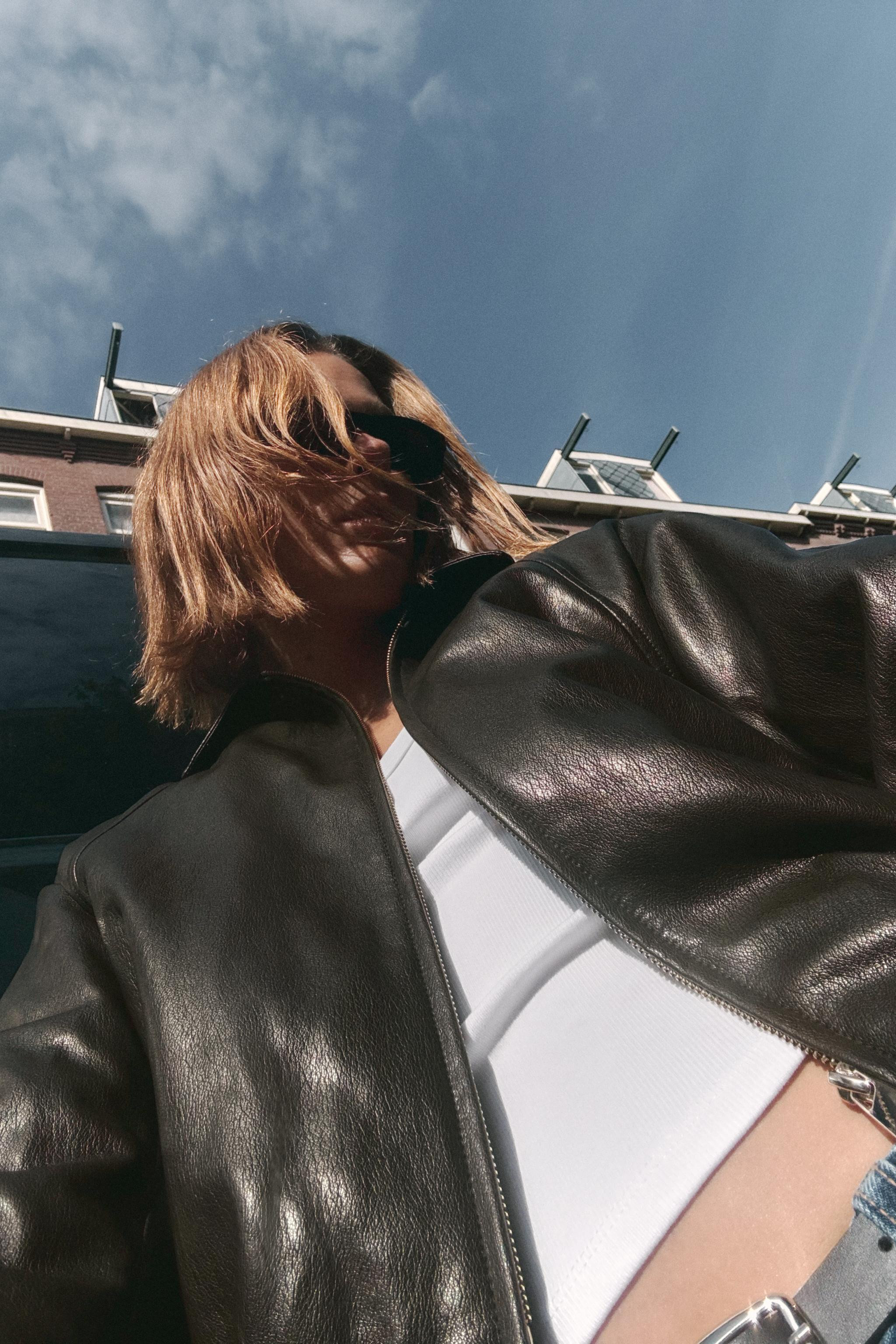 FAUX LEATHER BOMBER JACKET | Zara UK