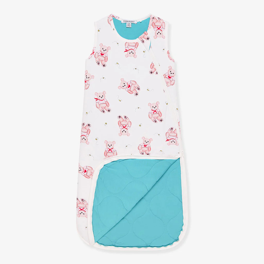 Teddy White Baby Sleep Bag | Theodoromeo | Posh Peanut