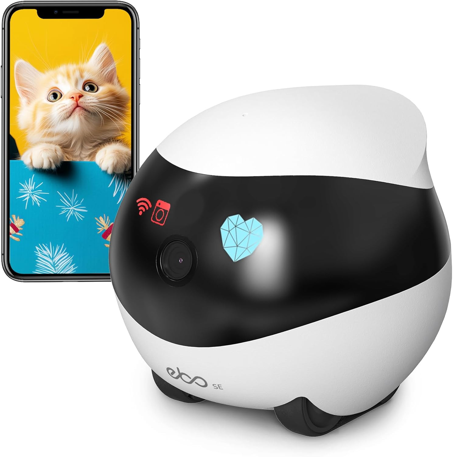 Enabot EBO SE FamilyBot Home Camera Robot: 1080P Movable Pet Camera Indoor, Battery-Operated, Aut... | Amazon (US)