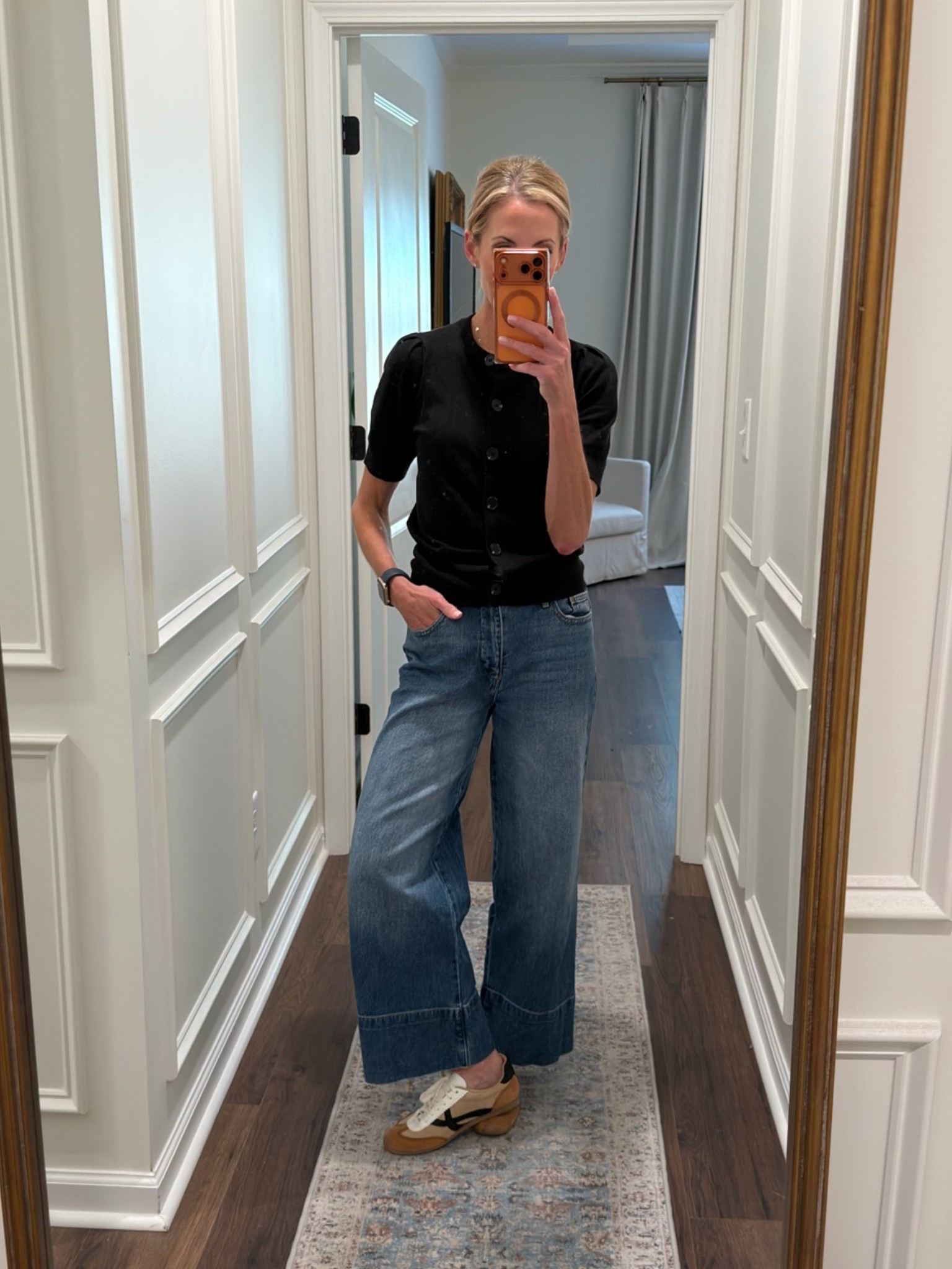 A dr appointment to check my hormones 🥺🫣 on the day the boys pack up might not have been the best idea. 😭. …. I’m sure it’s going to be off! Ha! These are Walmart jeans keep going on and off the Walmart site… so I’ve linked up some similar pair of jeans!!