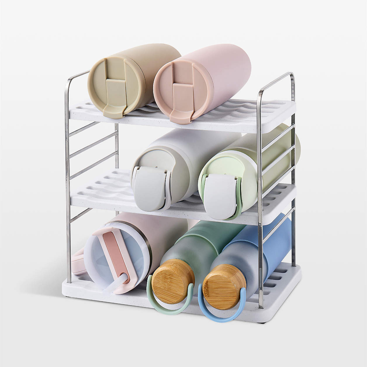 YouCopia UpSpace Bottle Organizer, 9 Bottle + Reviews | Crate & Barrel | Crate & Barrel