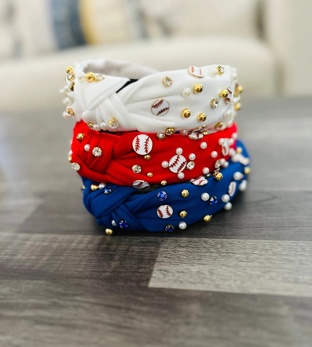 Baseball Headband Sparkly Baseball Headband Baseball Mom Headband - Etsy | Etsy (US)